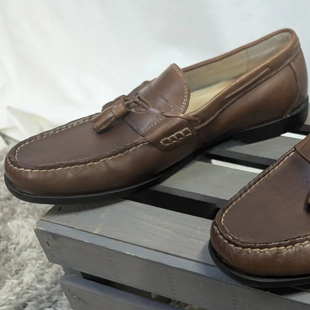 Nunn Bush Size 10 Brown Tassel Loafers